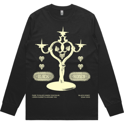 Black Doily Long Sleeve Tee